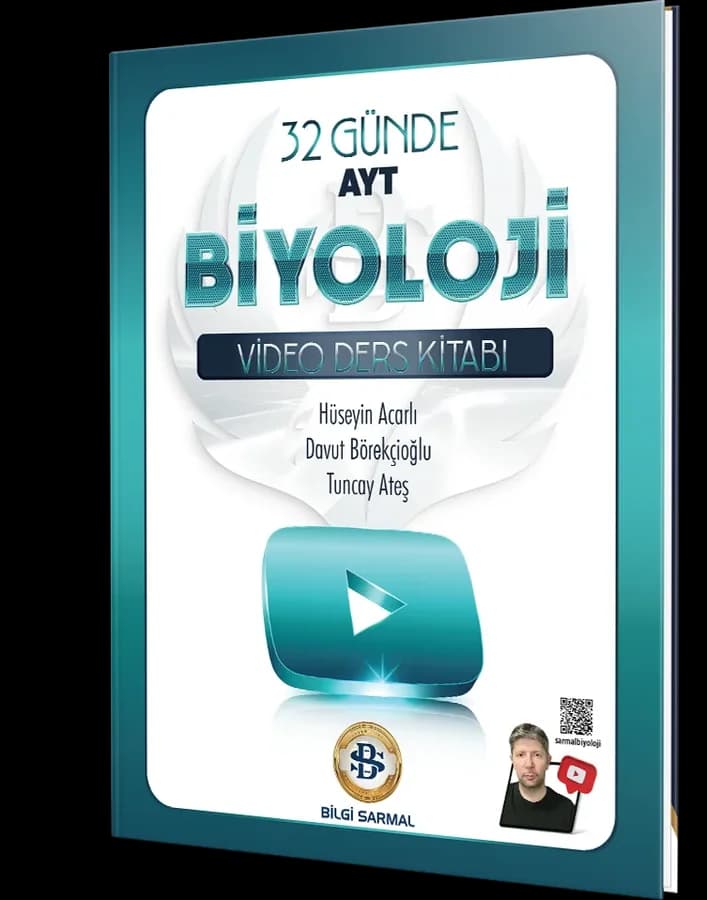 32 Günde AYT Biyoloji Video Ders Kitabı kapağı