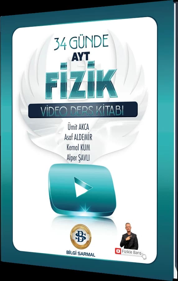 34 Günde AYT Fizik Video Ders Kitabı kapağı