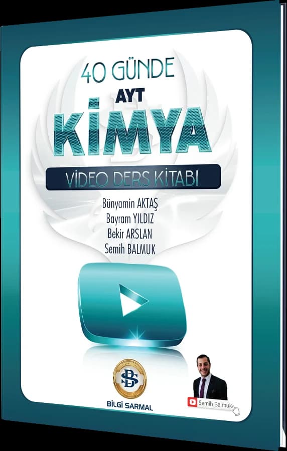 40 Günde AYT Kimya Video Ders Kitabı kapağı
