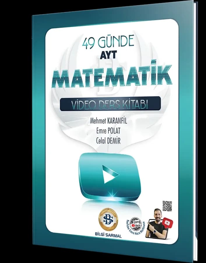 49 Günde AYT Matematik Video Ders Kitabı kapağı