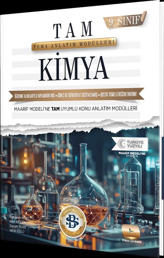 9. Sınıf TAM Kimya · Tema Anlatım Modülleri kapağı