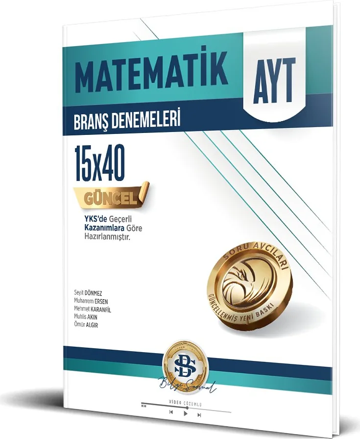 AYT 15'li Matematik Branş Denemeleri kapağı