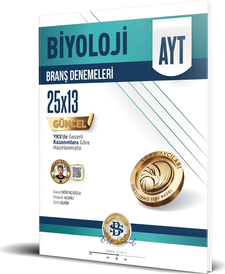 AYT 25'li Biyoloji Branş Denemeleri kapağı