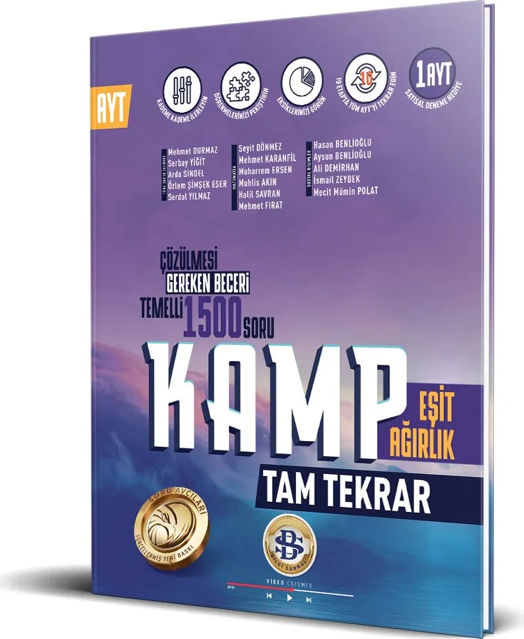 AYT Kamp Eşit Ağırlık Tam Tekrar Soru Bankası kapağı