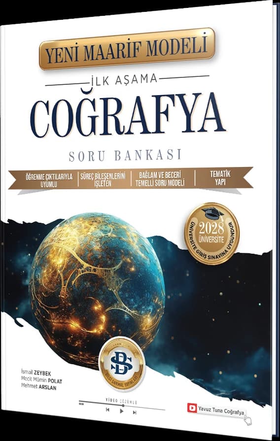 Maarif İlk Aşama Coğrafya Soru Bankası kapağı