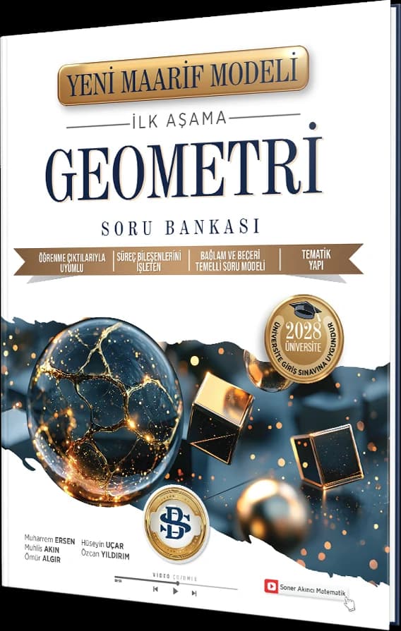 Maarif İlk Aşama Geometri Soru Bankası kapağı