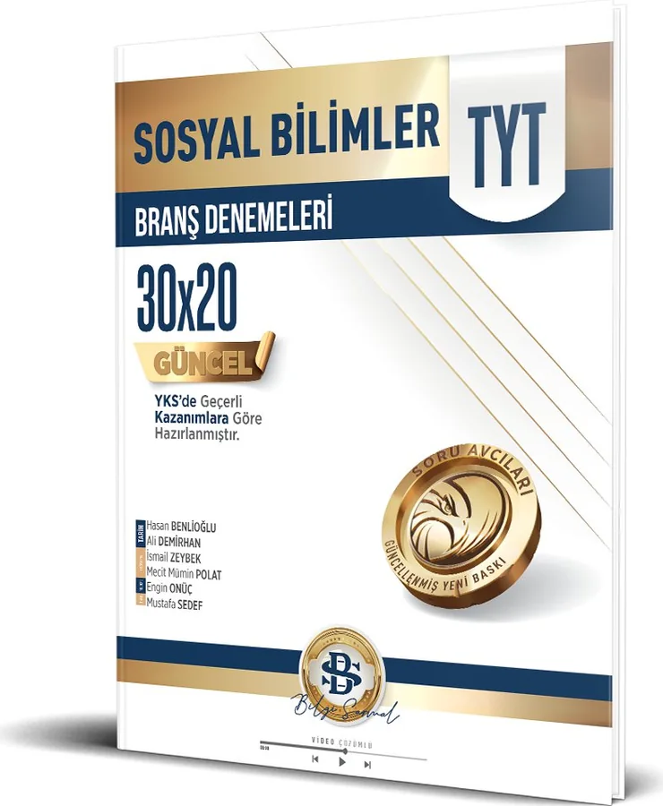 TYT 30'lu Sosyal Bilimler Branş Denemeleri kapağı