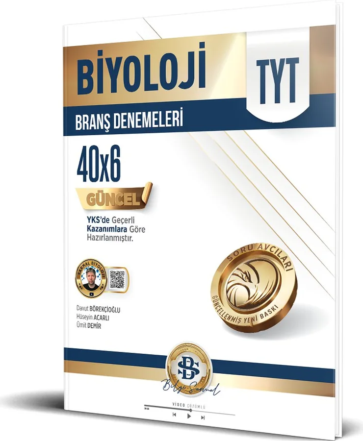 TYT 40'lı Biyoloji Branş Denemeleri kapağı