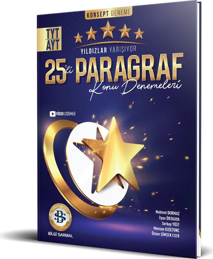 TYT-AYT 25'li Paragraf Konsept Denemeleri kapağı